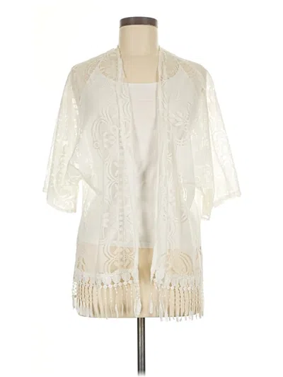 Pre-owned Unbranded Kimono In White