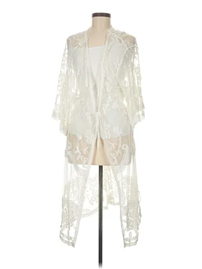 Pre-owned Unbranded Kimono In White