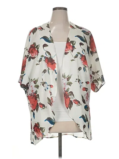 Pre-owned Unbranded Kimono In White