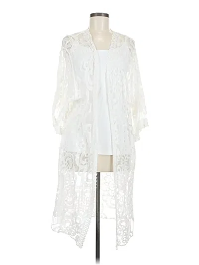 Pre-owned Unbranded Kimono In White