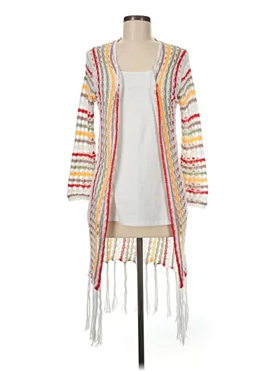 Pre-owned Unbranded Kimono In Yellow