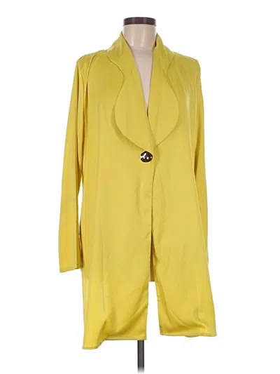 Pre-owned Unbranded Kimono In Yellow