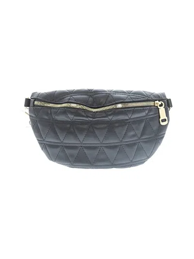 Pre-owned Unbranded Leather Belt Bag In Gray