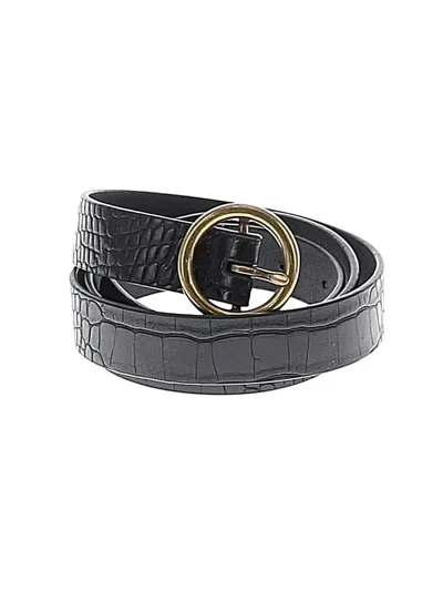 Pre-owned Unbranded Leather Belt In Black
