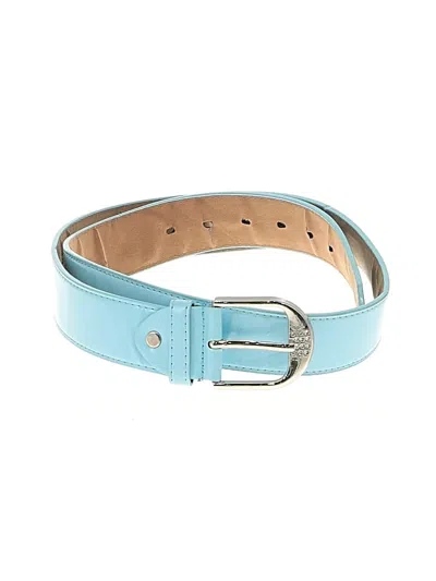 Pre-owned Unbranded Leather Belt In Blue