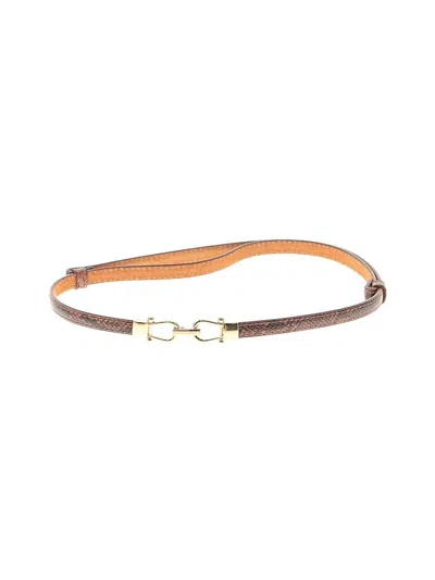 Pre-owned Unbranded Leather Belt In Brown