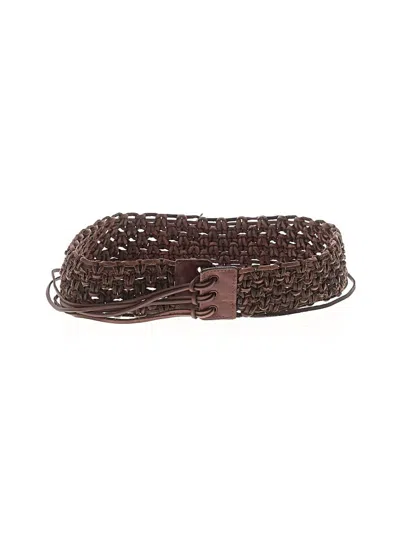 Pre-owned Unbranded Leather Belt In Brown