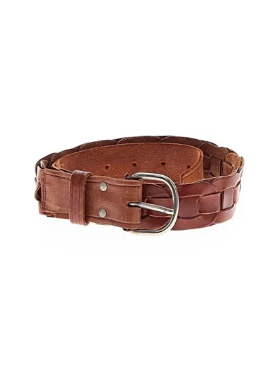 Pre-owned Unbranded Leather Belt In Brown