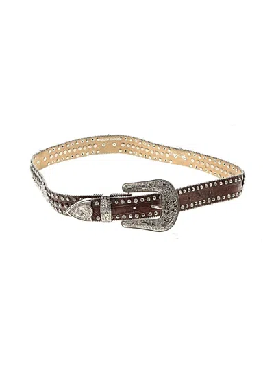 Pre-owned Unbranded Leather Belt In Brown