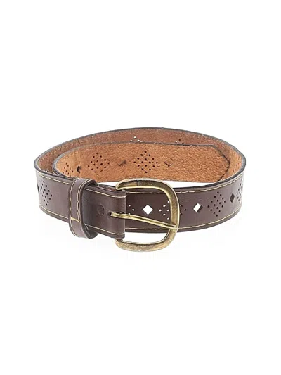 Pre-owned Unbranded Leather Belt In Brown