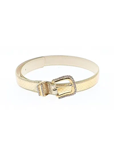 Pre-owned Unbranded Leather Belt In Gold