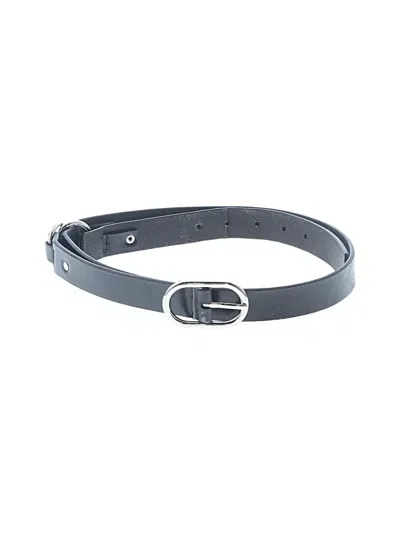 Pre-owned Unbranded Leather Belt In Gray