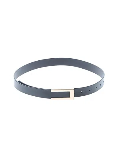 Pre-owned Unbranded Leather Belt In Gray