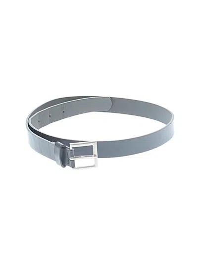 Pre-owned Unbranded Leather Belt In Gray