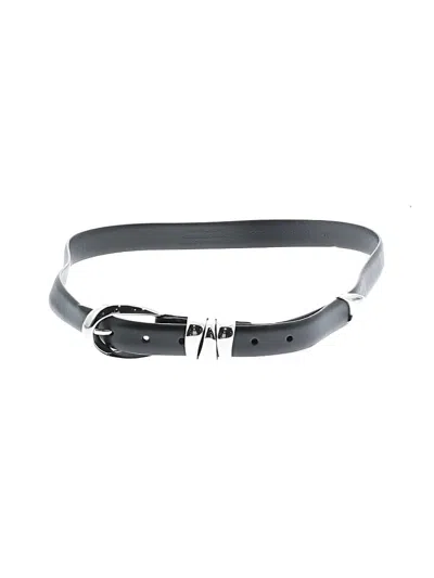 Pre-owned Unbranded Leather Belt In Gray