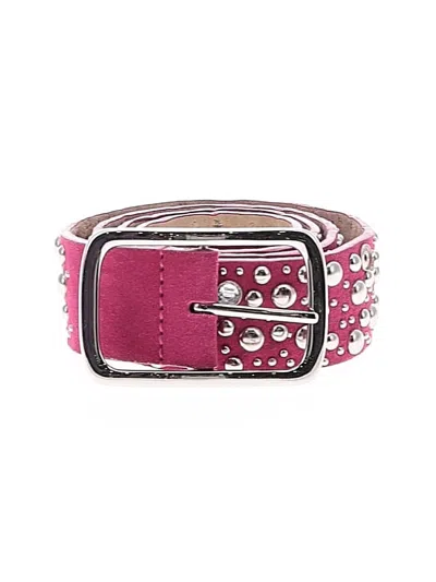Pre-owned Unbranded Leather Belt In Pink