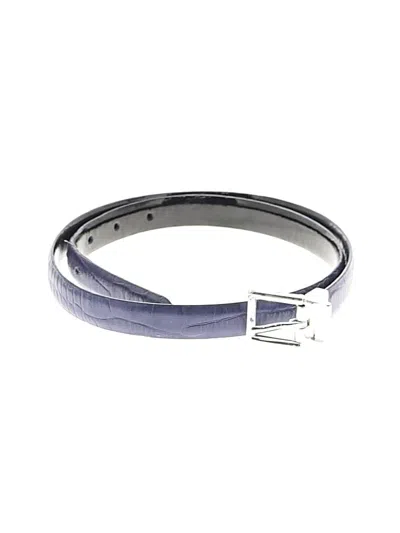 Pre-owned Unbranded Leather Belt In Purple