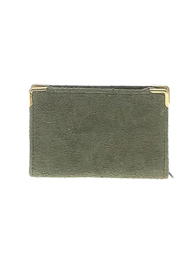 Pre-owned Unbranded Leather Card Holder In Green