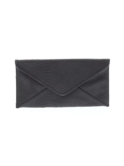 Pre-owned Unbranded Leather Clutch In Black