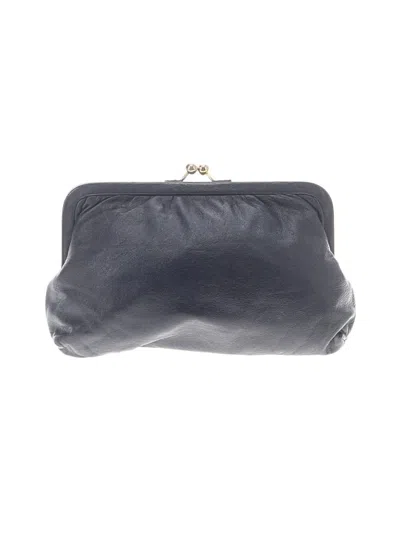 Pre-owned Unbranded Leather Clutch In Gray