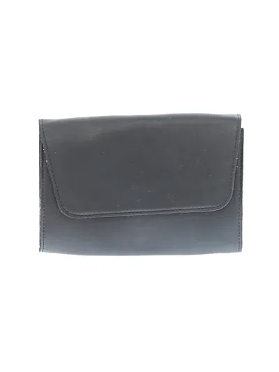 Pre-owned Unbranded Leather Clutch In Gray