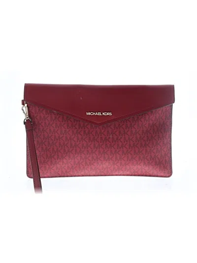 Pre-owned Unbranded Leather Clutch In Red