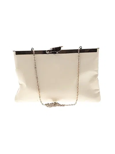 Pre-owned Unbranded Leather Clutch In White