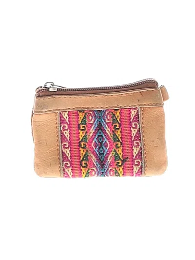 Pre-owned Unbranded Leather Coin Purse In Tan