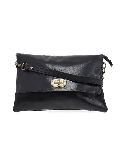 Pre-owned Unbranded Leather Crossbody Bag In Black