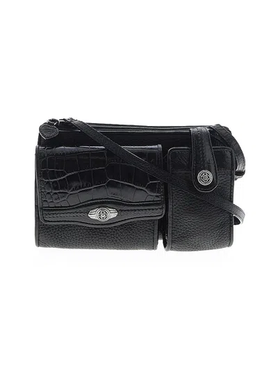 Pre-owned Unbranded Leather Crossbody Bag In Black