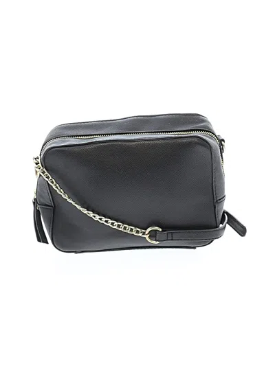 Pre-owned Unbranded Leather Crossbody Bag In Black
