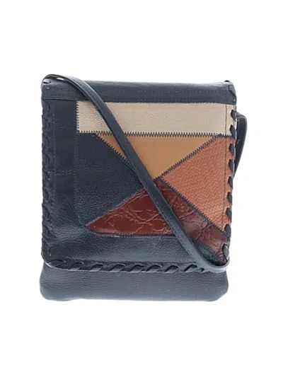 Pre-owned Unbranded Leather Crossbody Bag In Blue