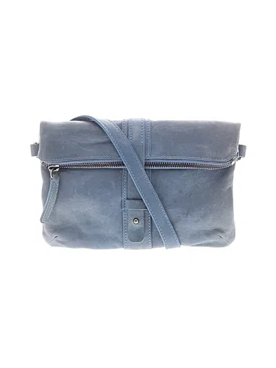 Pre-owned Unbranded Leather Crossbody Bag In Blue