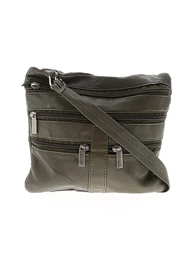Pre-owned Unbranded Leather Crossbody Bag In Green