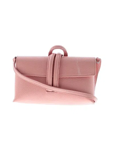 Pre-owned Unbranded Leather Crossbody Bag In Pink