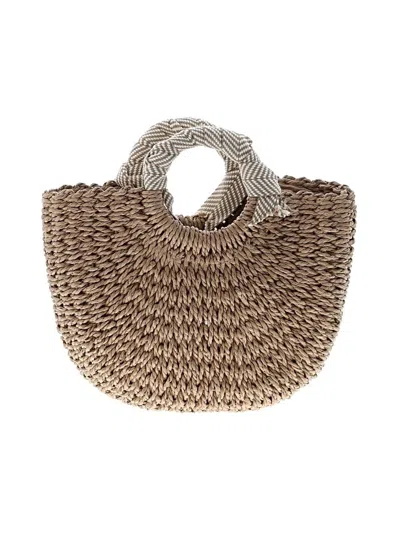 Pre-owned Unbranded Leather Hobo Bag In Brown