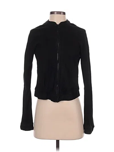 Pre-owned Unbranded Leather Jacket In Black