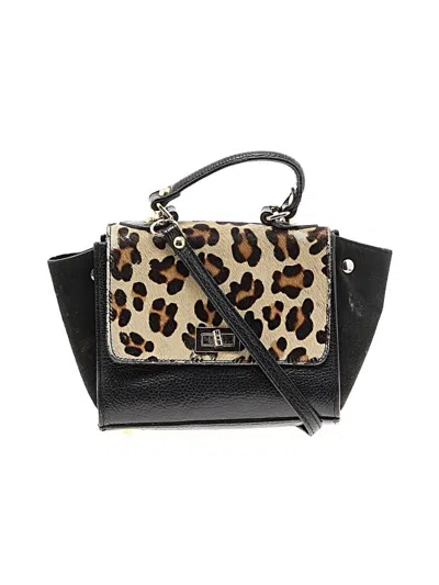 Pre-owned Unbranded Leather Satchel In Black