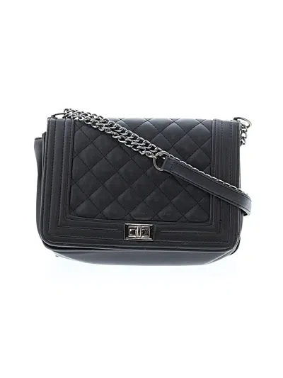 Pre-owned Unbranded Leather Satchel In Black