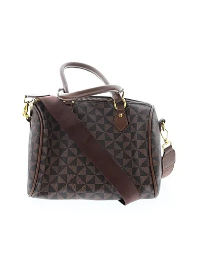 Pre-owned Unbranded Leather Satchel In Brown