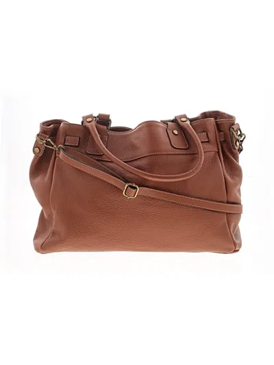 Pre-owned Unbranded Leather Satchel In Brown