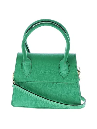 Pre-owned Unbranded Leather Satchel In Green