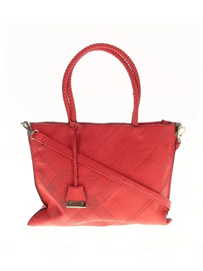 Pre-owned Unbranded Leather Satchel In Red