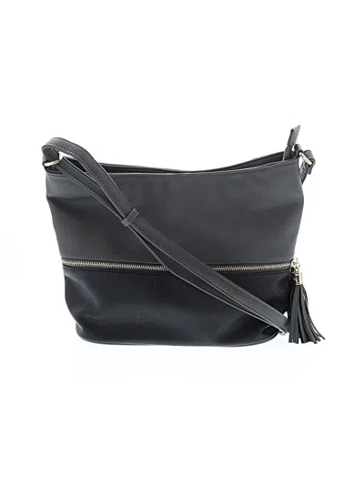 Pre-owned Unbranded Leather Shoulder Bag In Gray