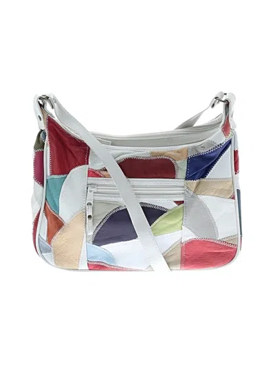 Pre-owned Unbranded Leather Shoulder Bag In White