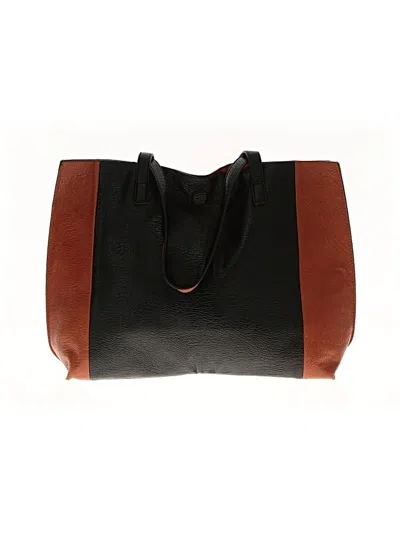 Pre-owned Unbranded Leather Tote Bag In Black