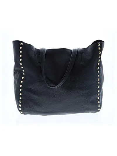 Pre-owned Unbranded Leather Tote Bag In Black