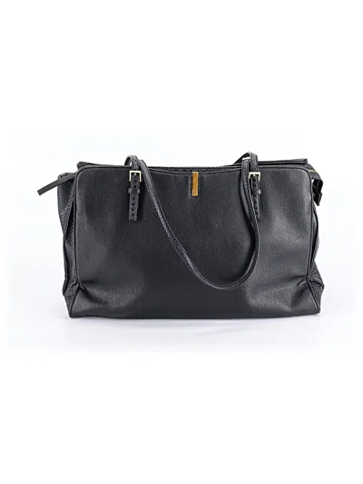 Pre-owned Unbranded Leather Tote Bag In Black