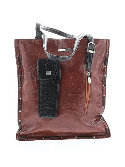 Pre-owned Unbranded Leather Tote Bag In Brown