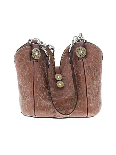 Pre-owned Unbranded Leather Tote Bag In Brown